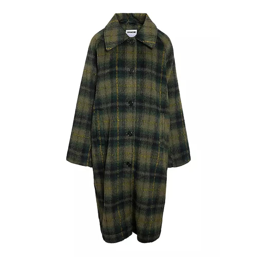 The Claudia Effect statement check maxi coat inspired by The Traitors