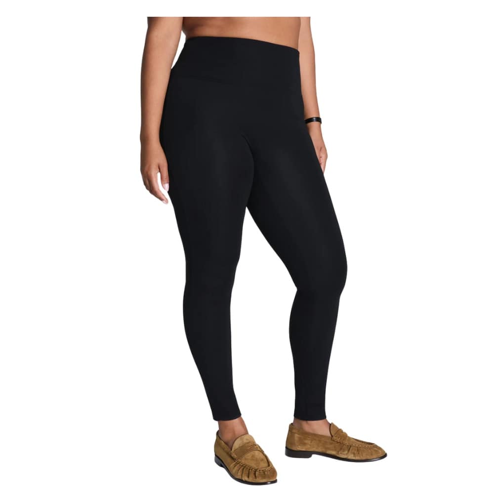 Black SPANXshape everyday leggings with high-rise waistband