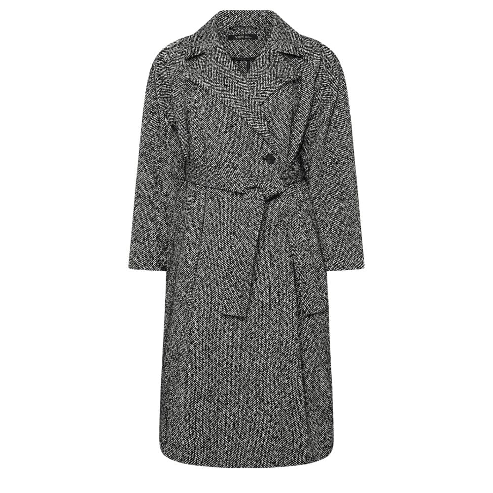Herringbone Belted Maxi Coat Herringbone Belted Maxi Coat