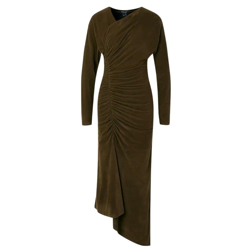 The Claudia Effect asymmetrical knit dress confident style