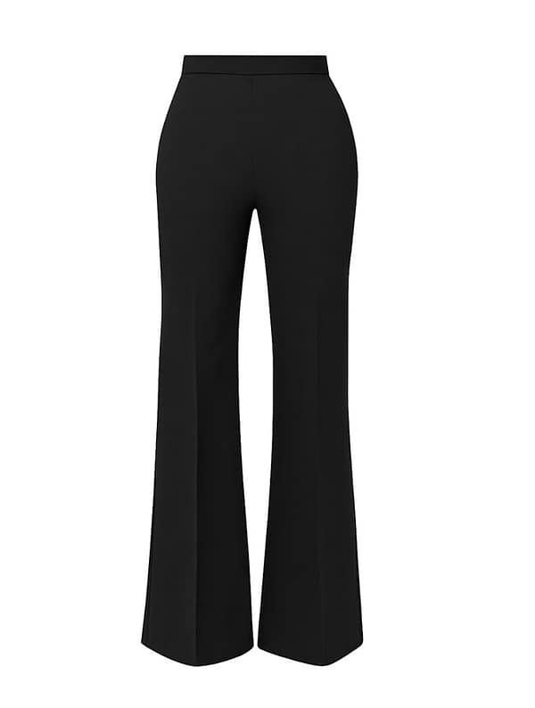 The Claudia Effect black flared trousers strong silhouette
