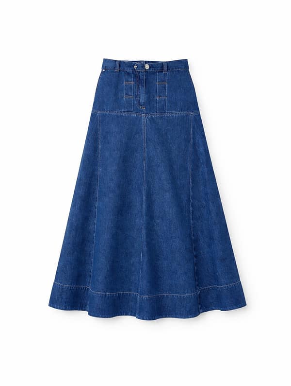 Denim Maxi Skirt