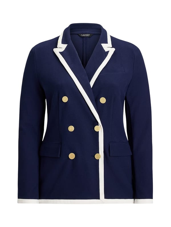 Two Tone Double Breasted Blazer